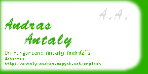 andras antaly business card